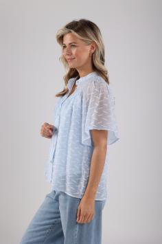 NUKUS Bianca Blouse | Sky Blue
