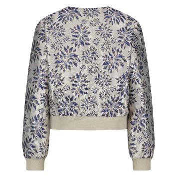NUKUS Jasje Maureen Jacket Flower Silver Royal Blue