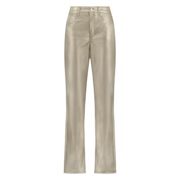 NUKUS Leatherlook Broek Jane Metallic