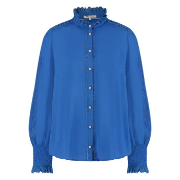 NUKUS Mya Blouse Plain Royal Blue