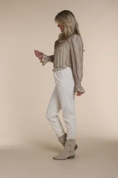 NUKUS Phoebe Blouse Silky Zand