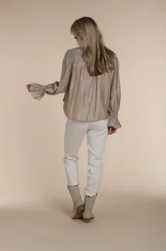 NUKUS Phoebe Blouse Silky Zand