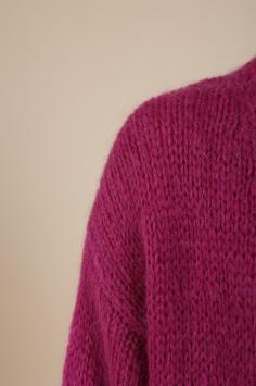 NUKUS Vest Lotte Cardigan Magenta Roze