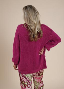 NUKUS Vest Lotte Cardigan Magenta Roze