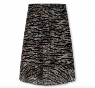 Rok ALIX The Label Animal Chiffon Skirt Zebra