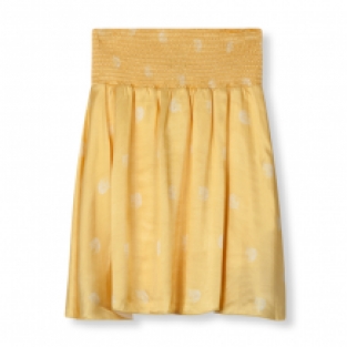 Rok ALIX The Label Geel DOT LEOPARD SATIN SKIRT Soft Yellow