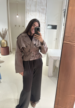 Trenchcoat Lou Taupe Bruin