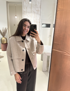 Jas Wol Beige