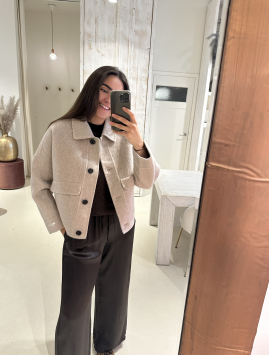 Jas Wol Beige