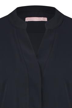 Travel Blouse Studio Anneloes Travel-Kwaliteit Moon Blouse Dark Blue Donker Blauw