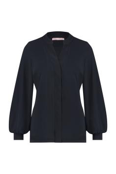 Travel Blouse Studio Anneloes Travel-Kwaliteit Moon Blouse Dark Blue Donker Blauw