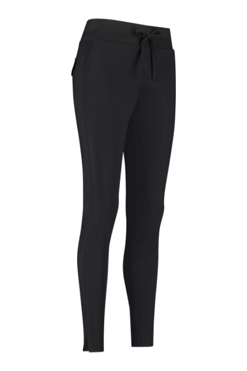 Studio Anneloes Travel Broek Downstairs Bonded Trousers Black Zwart