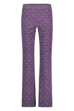 Studio Anneloes Travel Broek Marilon Chain Trousers Plum Cappuccino