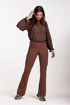 Studio Anneloes Travel Broek Saar Bonded Trousers Bronze