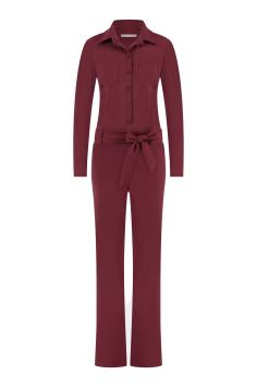 Studio Anneloes Travel Jumpsuit Angel LS Jumpsuit Bordo Bordeaux Burgundy