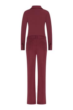 Studio Anneloes Travel Jumpsuit Angel LS Jumpsuit Bordo Bordeaux Burgundy