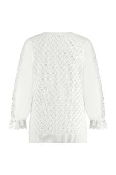 Studio Anneloes Trui Giorgioa Crochet Pullover Off White