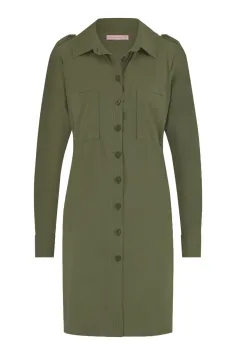 Studio Anneloes Travel-Kwaliteit Blouse Woopy Uniform Blouse Army
