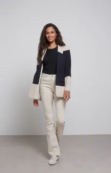 YAYA Flared Denim High waist 32 - Birch Sand