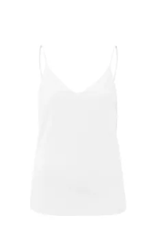 YAYA Top Jersey Cami V-hals Spaghetti bandjes Bright White