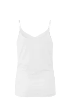 YAYA Top Jersey Cami V-hals Spaghetti bandjes Bright White