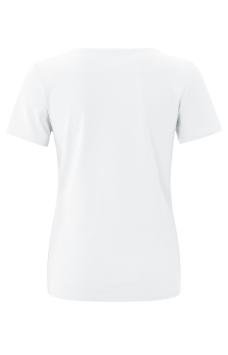 YAYA T-shirt Boothals en Korte Mouwen Pure White